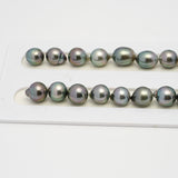 39pcs Light Green 9-11mm - SB AAA Quality Tahitian Pearl Necklace NL1534