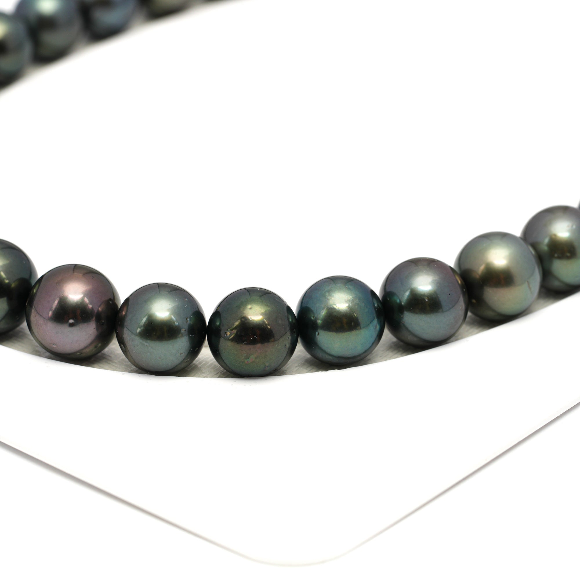 34pcs Dark Mix 12-13mm - RSR AA/AAA Quality Tahitian Pearl Necklace NL1653