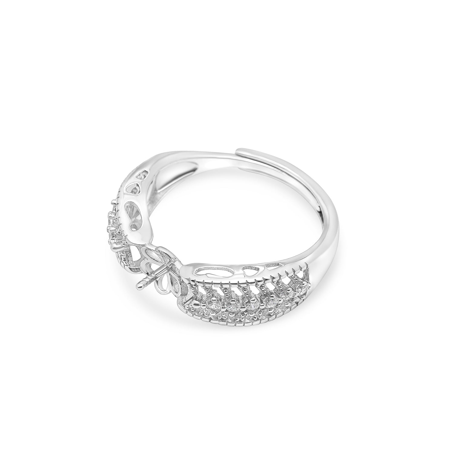 Adjustable Ring 925 Silver for pearl SC257/SC257G