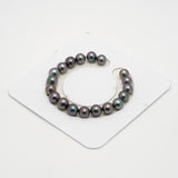 19pcs "High Luster" Green Cherry 8-10mm - RSR AAA Quality Tahitian Pearl Bracelet BR2150 OR6