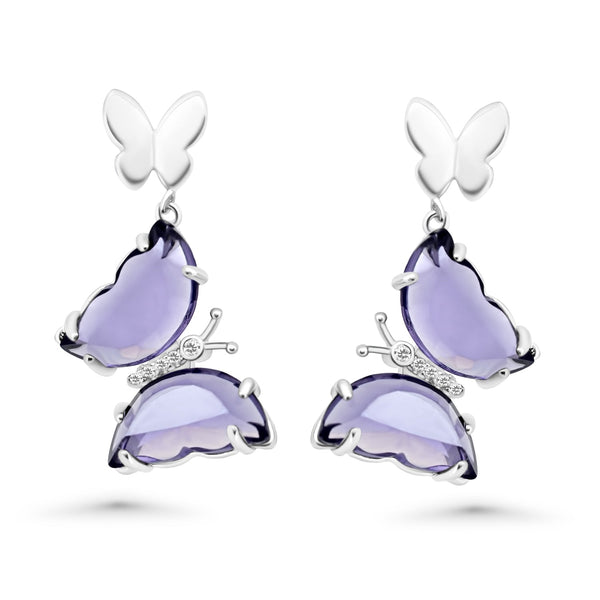 Earring Butterfly Quartz jewelry SHM1200