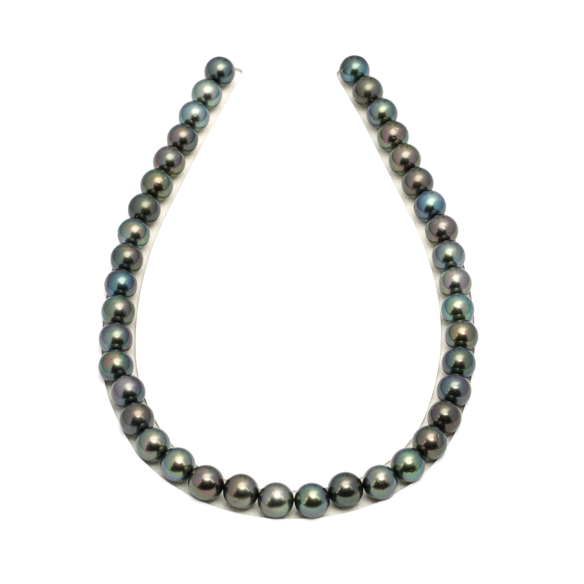 40pcs Dark Mix 11mm - SR AA Quality Tahitian Pearl Necklace NL1654