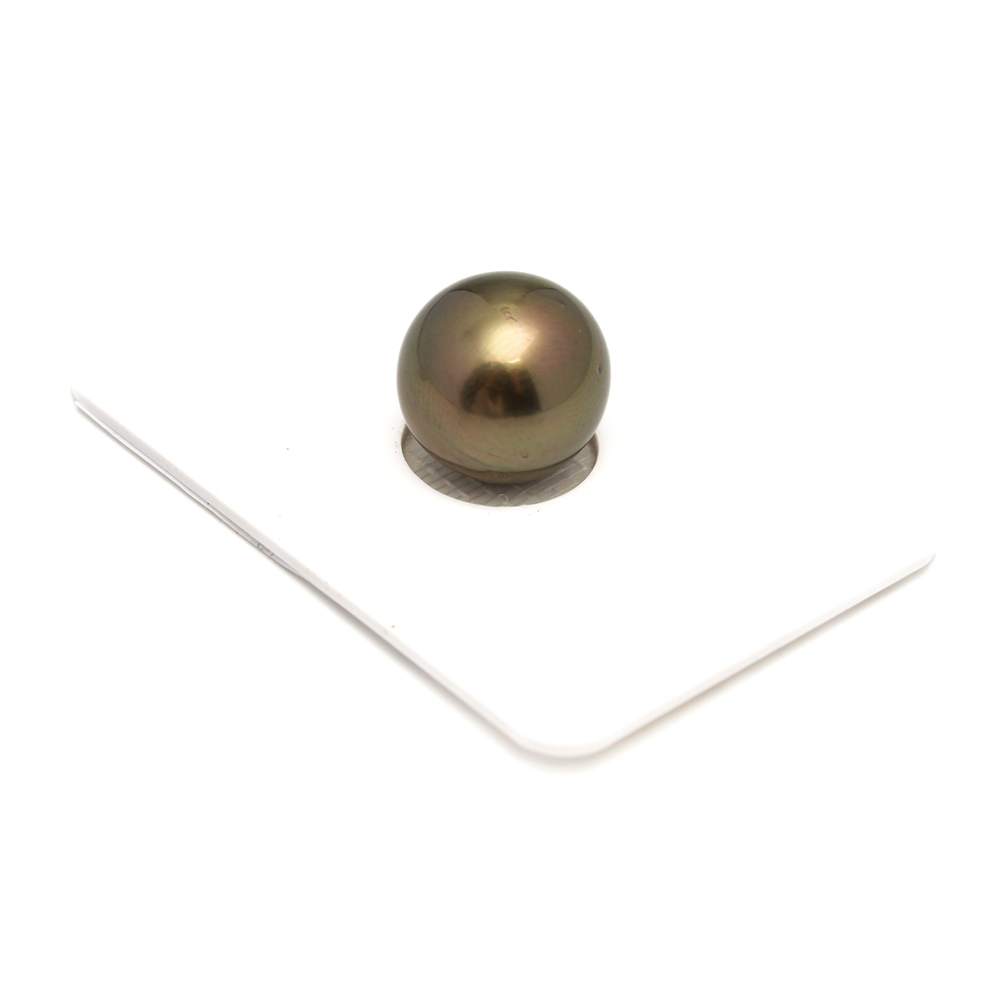 1pcs "High Luster" Brown 13.1mm - NR AAA/AA Quality Tahitian Pearl Single LP2435 LP1
