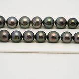 40pcs Multicolor 8-11mm - SR AA Quality Tahitian Pearl Necklace NL1550 THMIX3