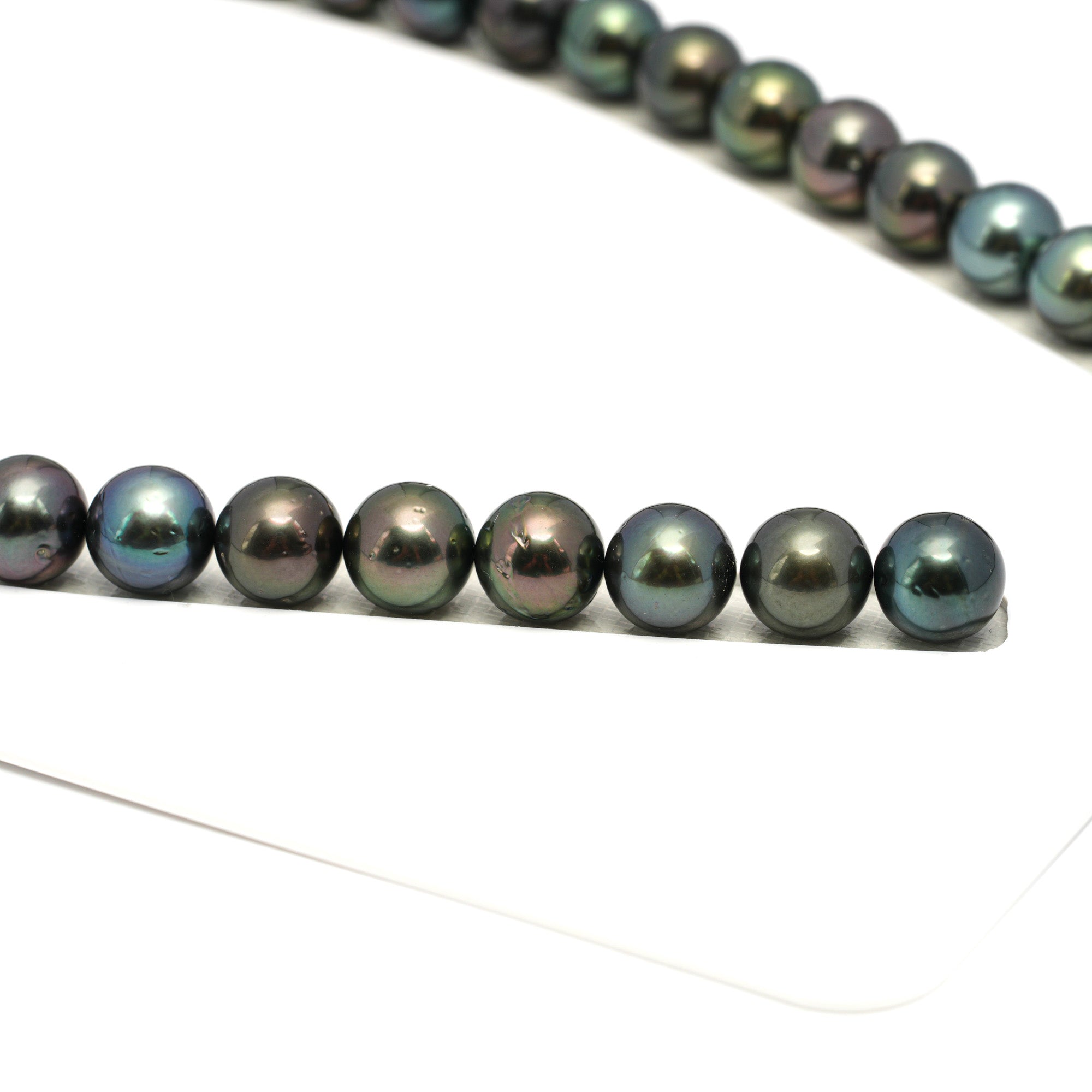 40pcs Dark Mix 11mm - SR AA Quality Tahitian Pearl Necklace NL1654