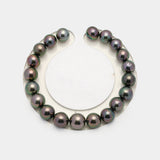 20pcs "High Luster" Peacock 8-10mm - SR/NR AAA Quality Tahitian Pearl Bracelet BR2151 OR6