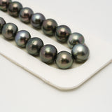 40pcs Multicolor 8-11mm - SR AA Quality Tahitian Pearl Necklace NL1550 THMIX3