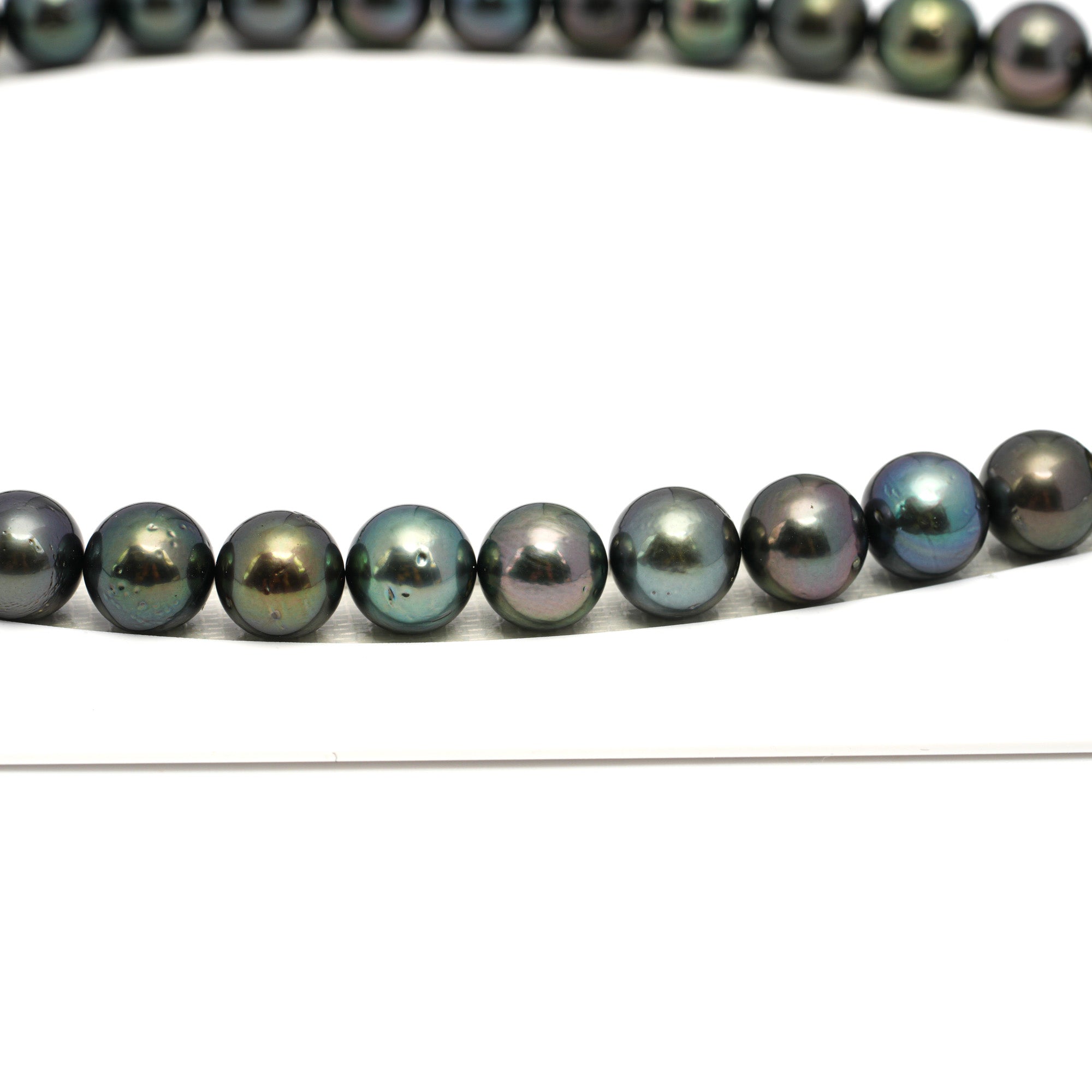 40pcs Dark Mix 11mm - SR AA Quality Tahitian Pearl Necklace NL1654