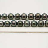 40pcs Multicolor 8-11mm - SR AA Quality Tahitian Pearl Necklace NL1550 THMIX3