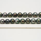 40pcs Multicolor 8-11mm - SR AA Quality Tahitian Pearl Necklace NL1550 THMIX3