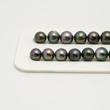 40pcs Multicolor 8-11mm - SR AA Quality Tahitian Pearl Necklace NL1550 THMIX3