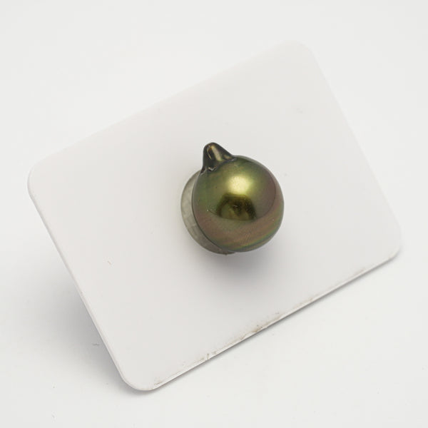 1pcs Golden Green 12.3mm - SB AAA Quality Tahitian Pearl Single LP2038 OR7