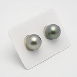 2pcs Light 12.1mm - RSR AAA/AA Quality Tahitian Pearl Pair ER1499