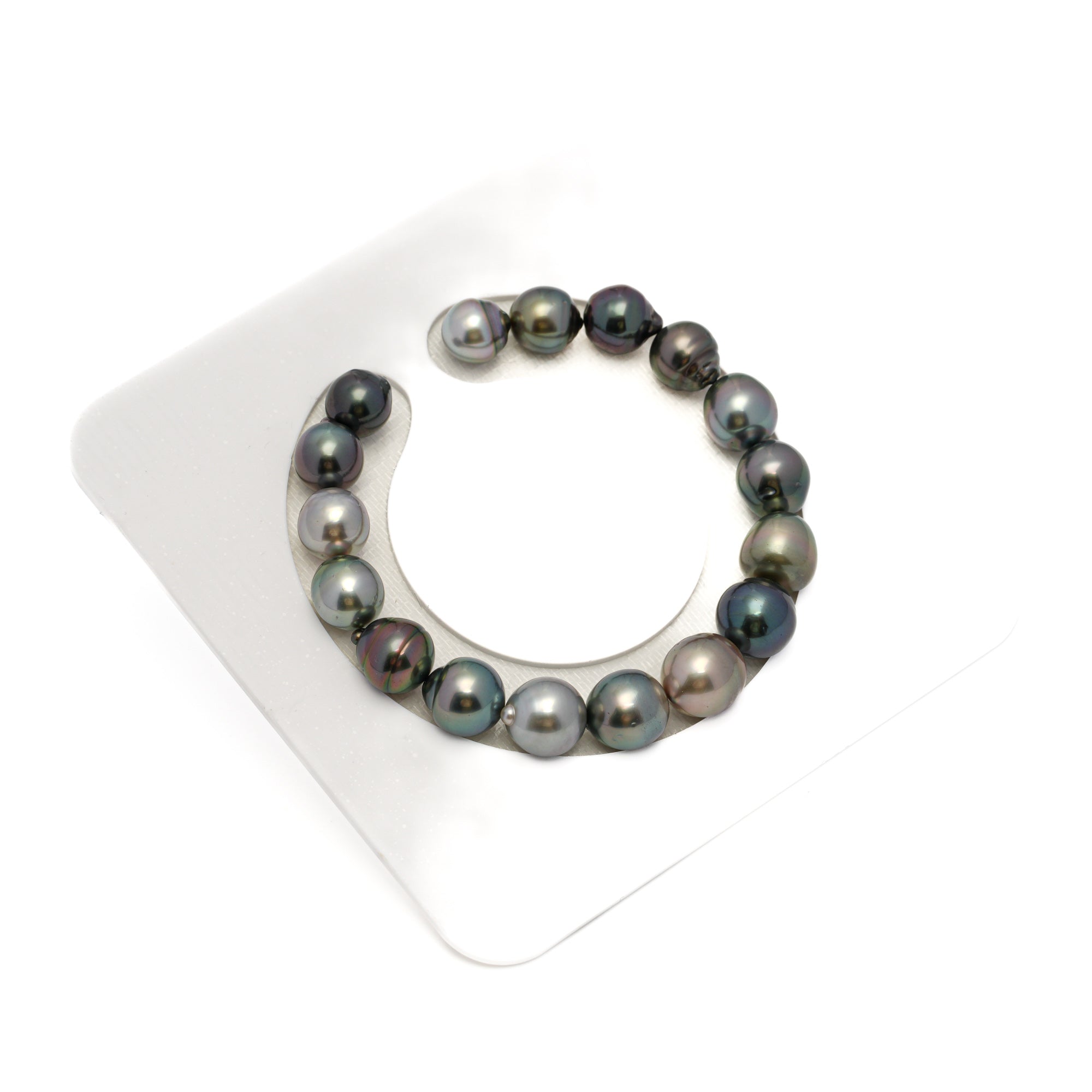 17pcs Multicolor 9-11mm - SB AAA/AA Quality Tahitian Pearl Bracelet BR2269 HL4