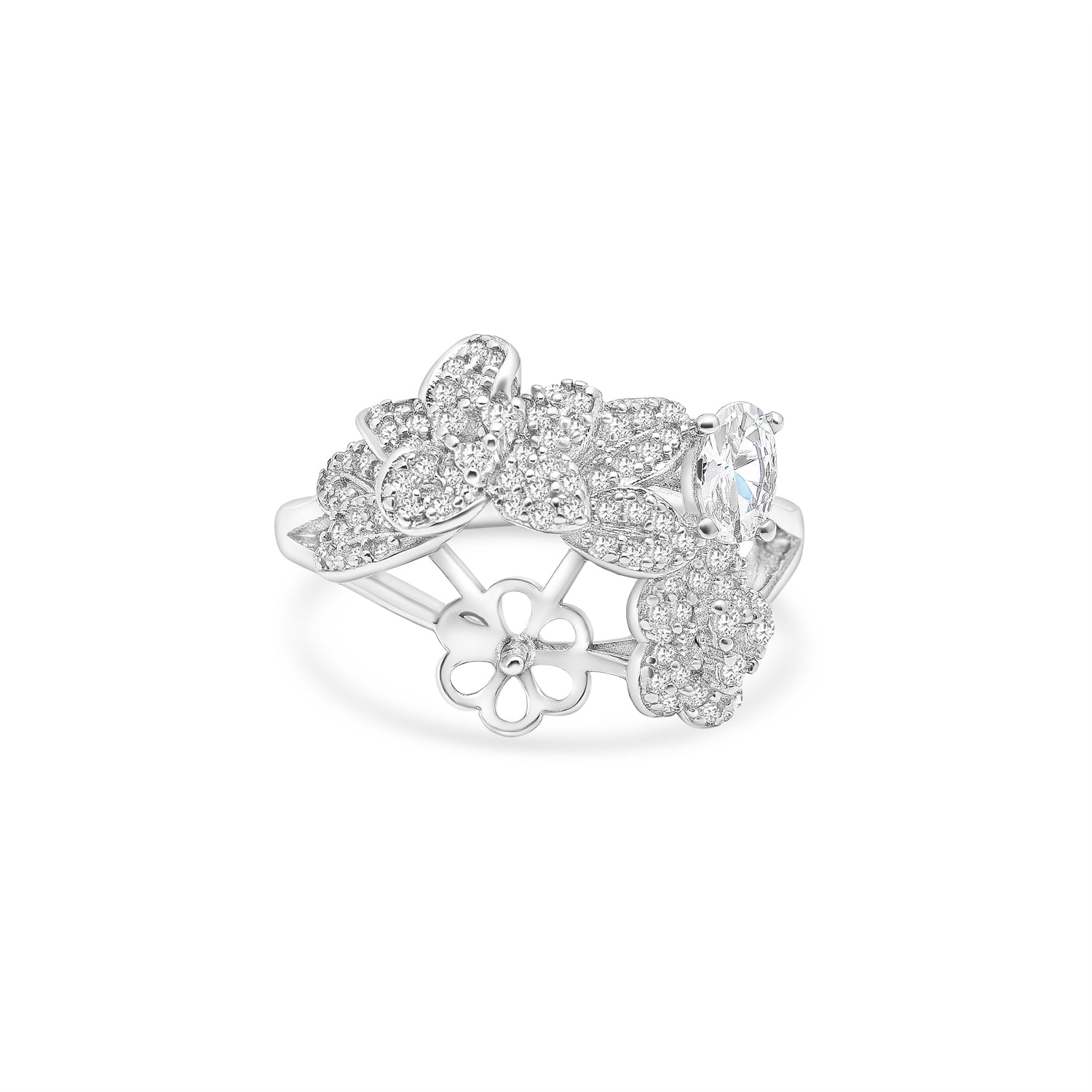 Adjustable Ring 925 Silver for pearl SC259