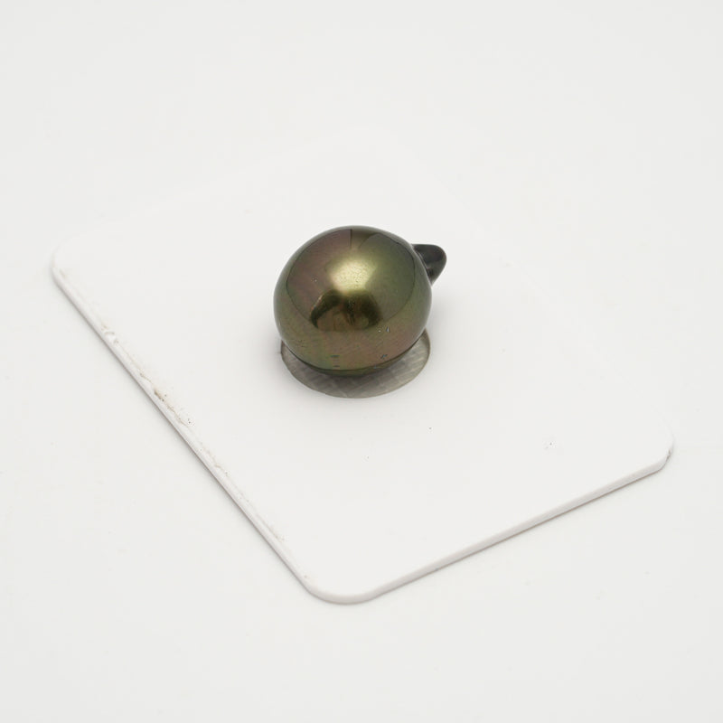 1pcs Golden Green 12.3mm - SB AAA Quality Tahitian Pearl Single LP2038 OR7