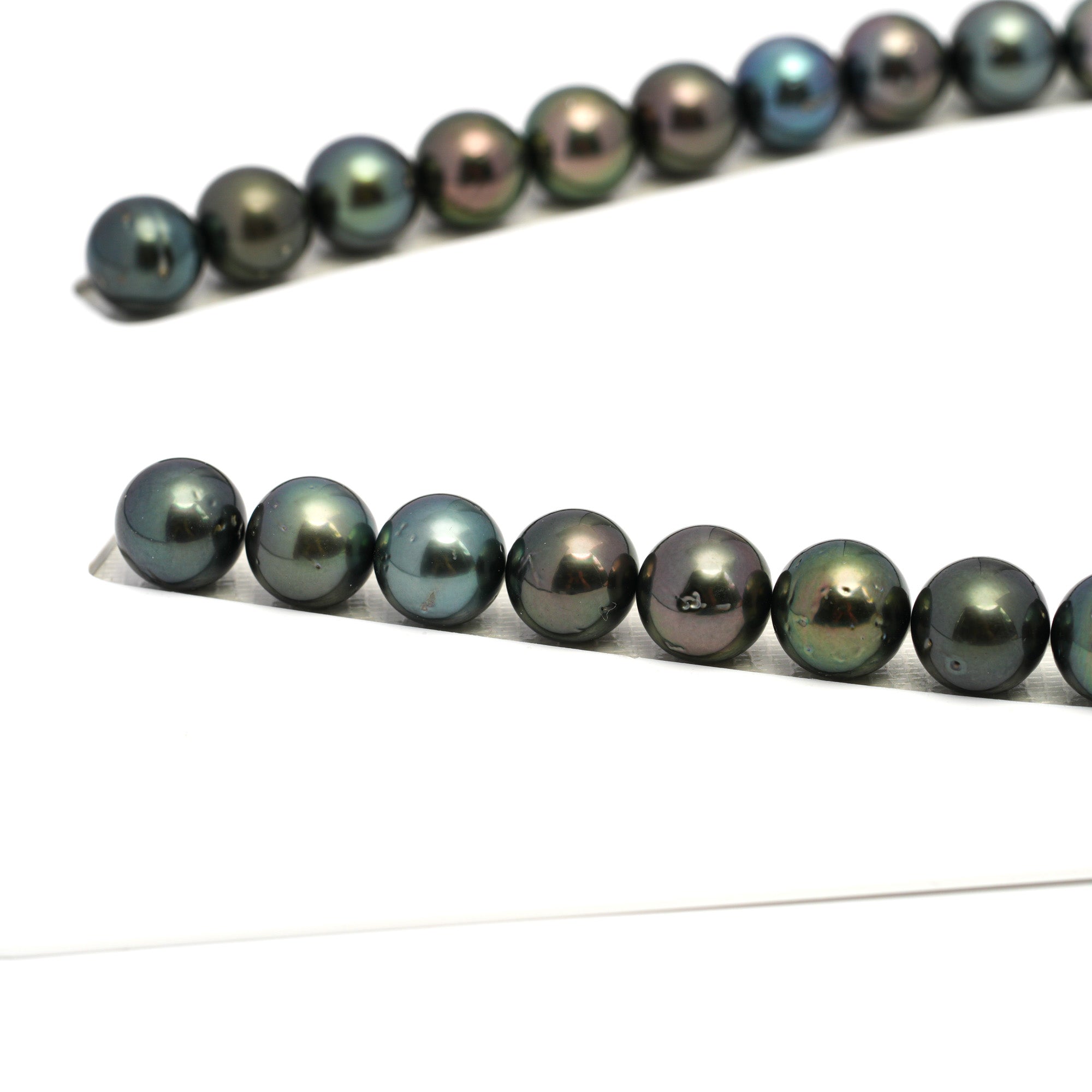 40pcs Dark Mix 11mm - SR AA Quality Tahitian Pearl Necklace NL1654