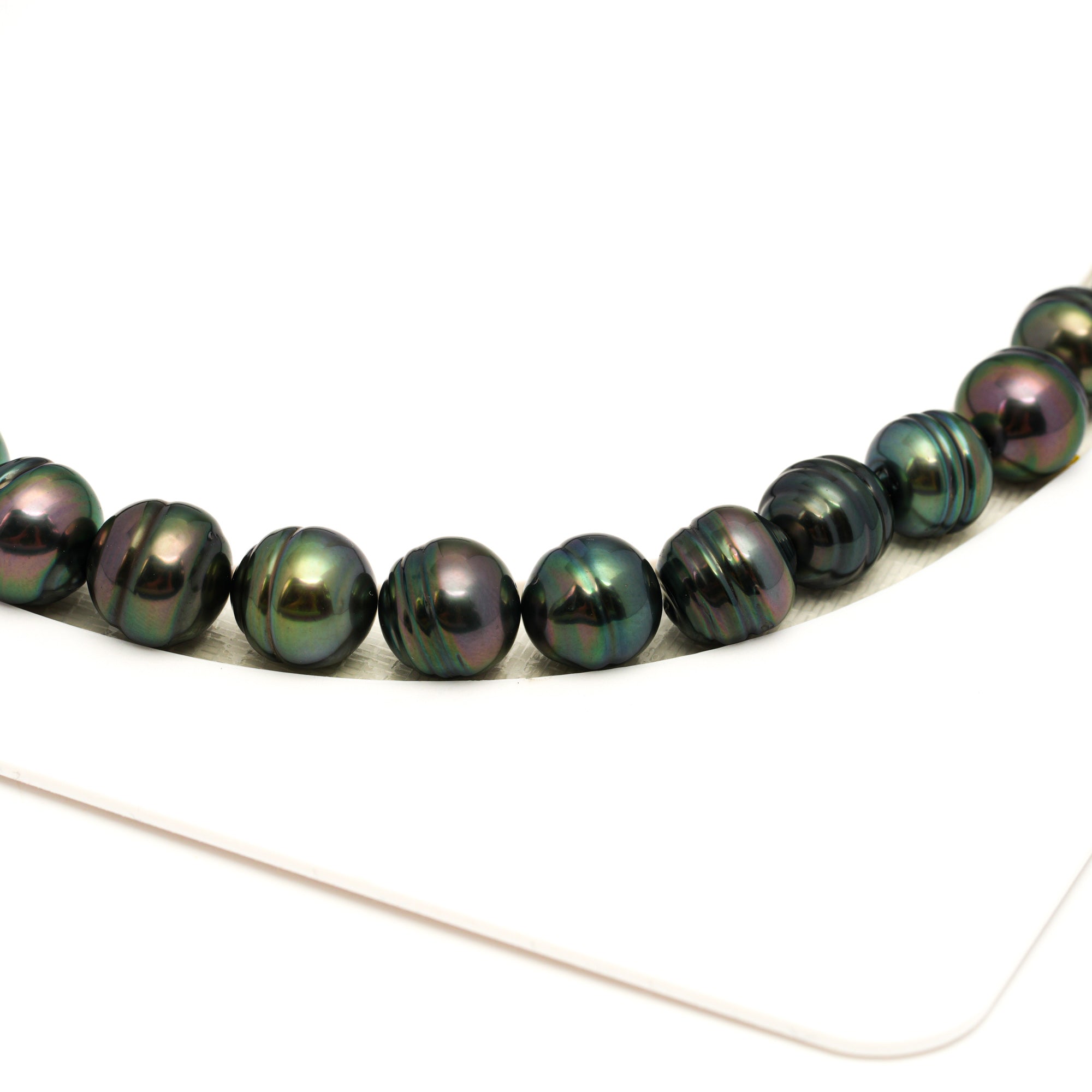 42pcs "High Luster" Peacock 8-11mm - CL AAA Quality Tahitian Pearl Necklace NL1791 LP2