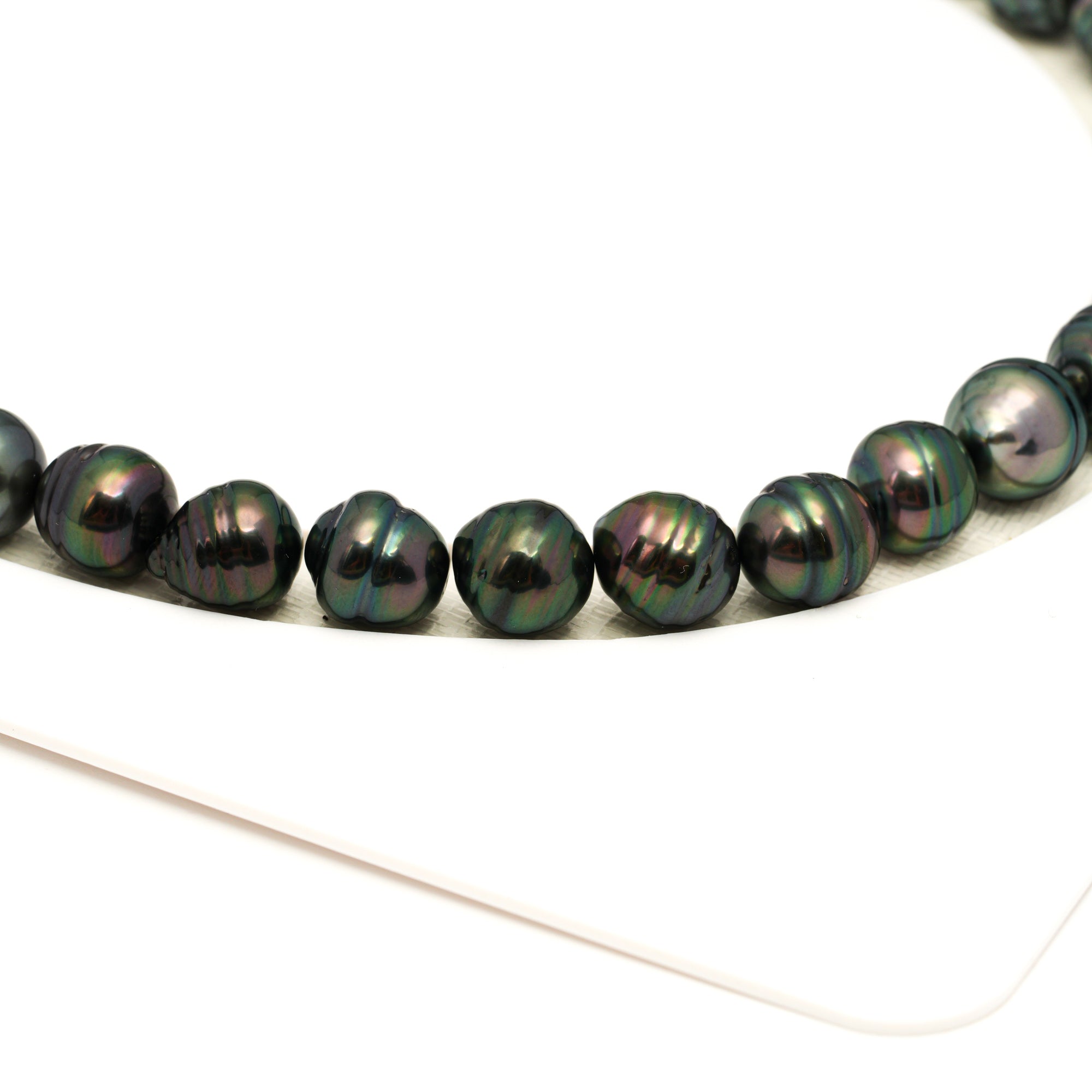 42pcs "High Luster" Peacock 8-11mm - CL AAA Quality Tahitian Pearl Necklace NL1791 LP2