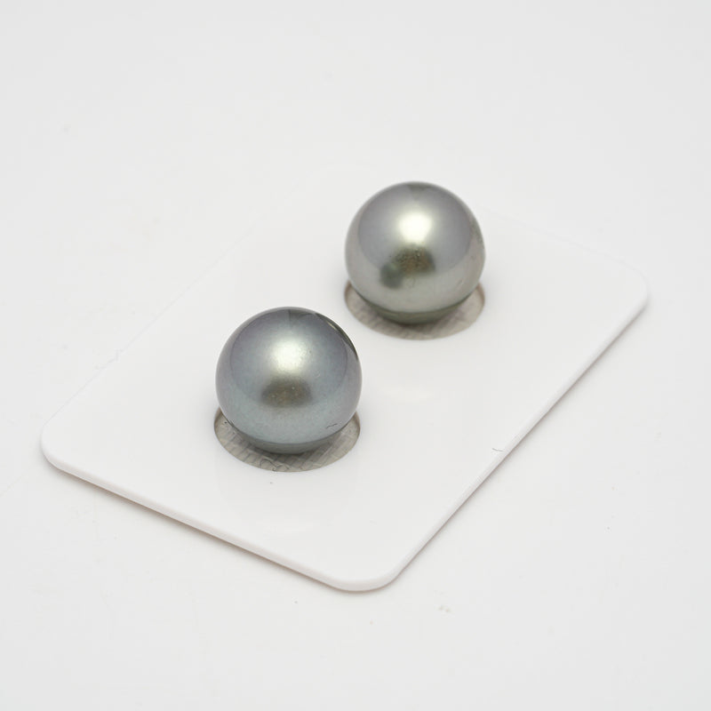 2pcs Light 12.1mm - RSR AAA/AA Quality Tahitian Pearl Pair ER1499