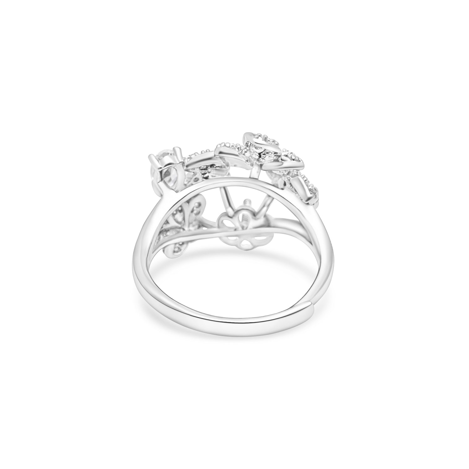 Adjustable Ring 925 Silver for pearl SC259