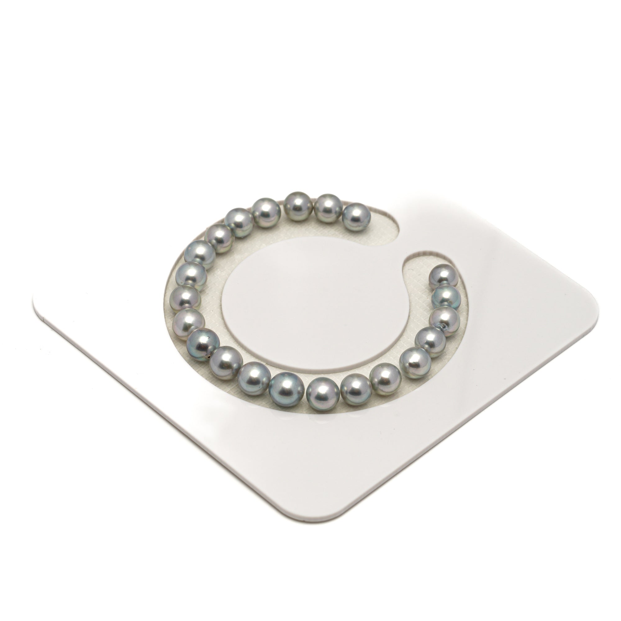 22pcs Akoya Pearl Silver Mix 7-7.8mm - SR/NR AA Quality Bracelet AKBR2411 CMA1