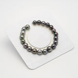 21pcs "High Luster" Green Cherry 8-10mm - SR AAA/TOP Quality Tahitian Pearl Bracelet BR2152 OR6