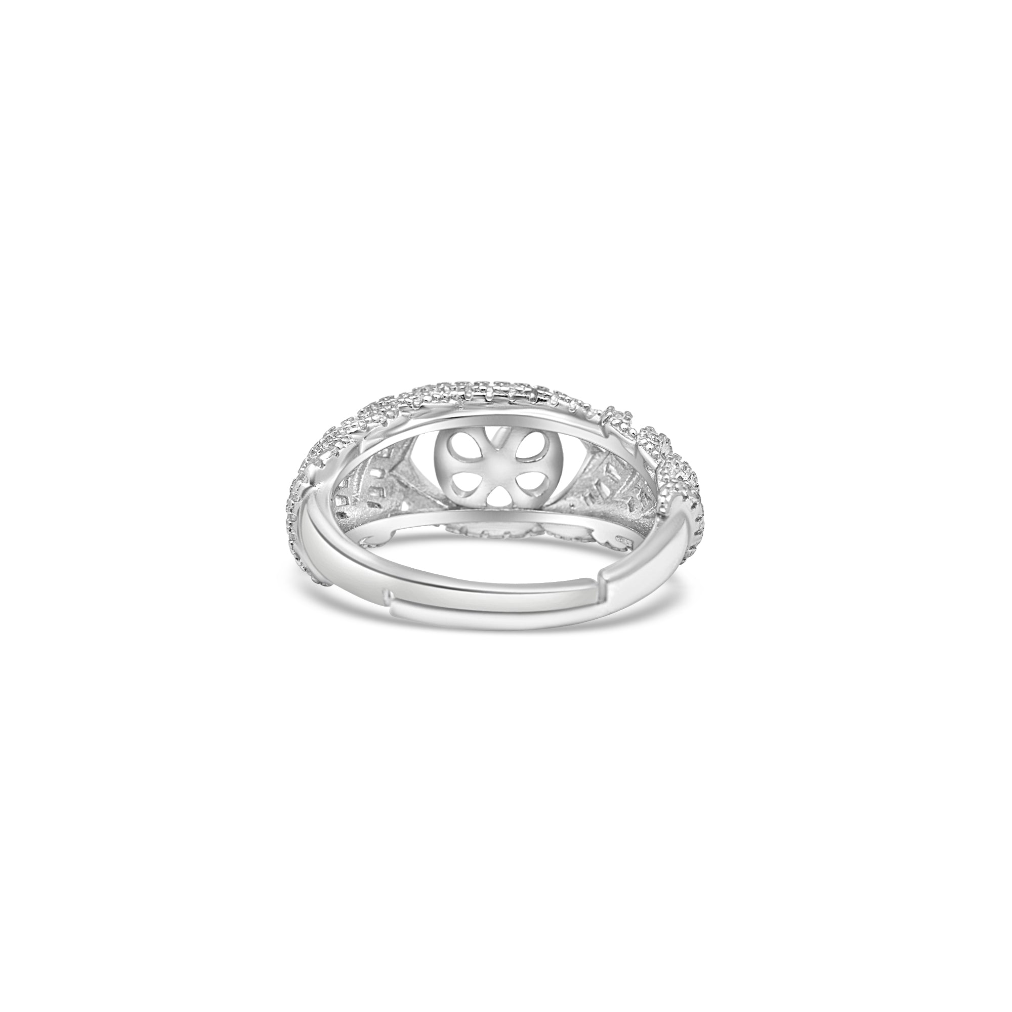 Adjustable Ring 925 Silver for Pearl SC468