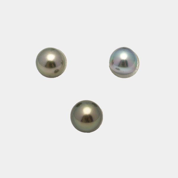 3pcs Multicolor 9.7-11mm - SB/NR AAA Quality Tahitian Pearl Trio Set ER1263