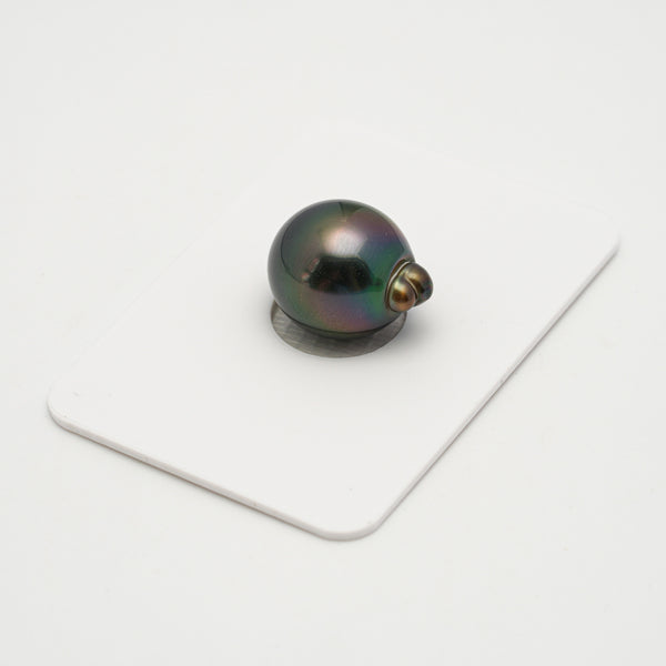 1pcs "High Luster" Green Cherry 12.6mm - SB AAA Quality Tahitian Pearl Single LP2122 OR10