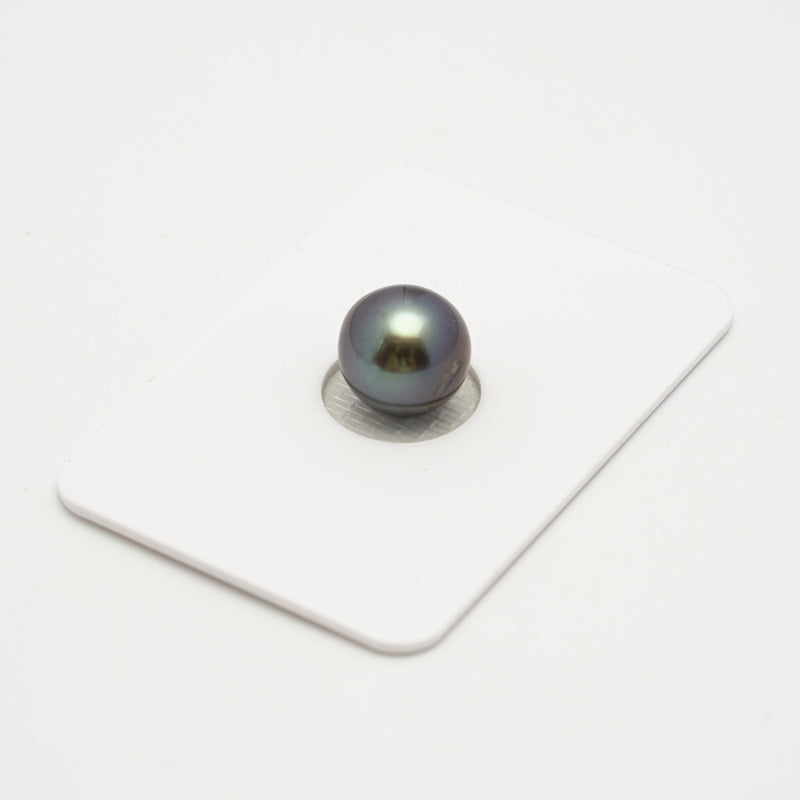 1pcs Purple Blue 10.2mm - SR/NR AA/AAA Quality Tahitian Pearl Single LP2062 THMIX1