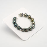 13pcs Green Mix 11mm - SB AAA/AA Quality Tahitian Pearl Bracelet BR2135 THMIX2.6