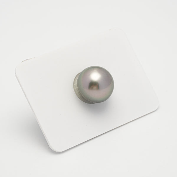 1pcs "High Luster" Light Green 12.5mm - NR/BT AAA/AA Quality Tahitian Pearl Single LP1965 A101