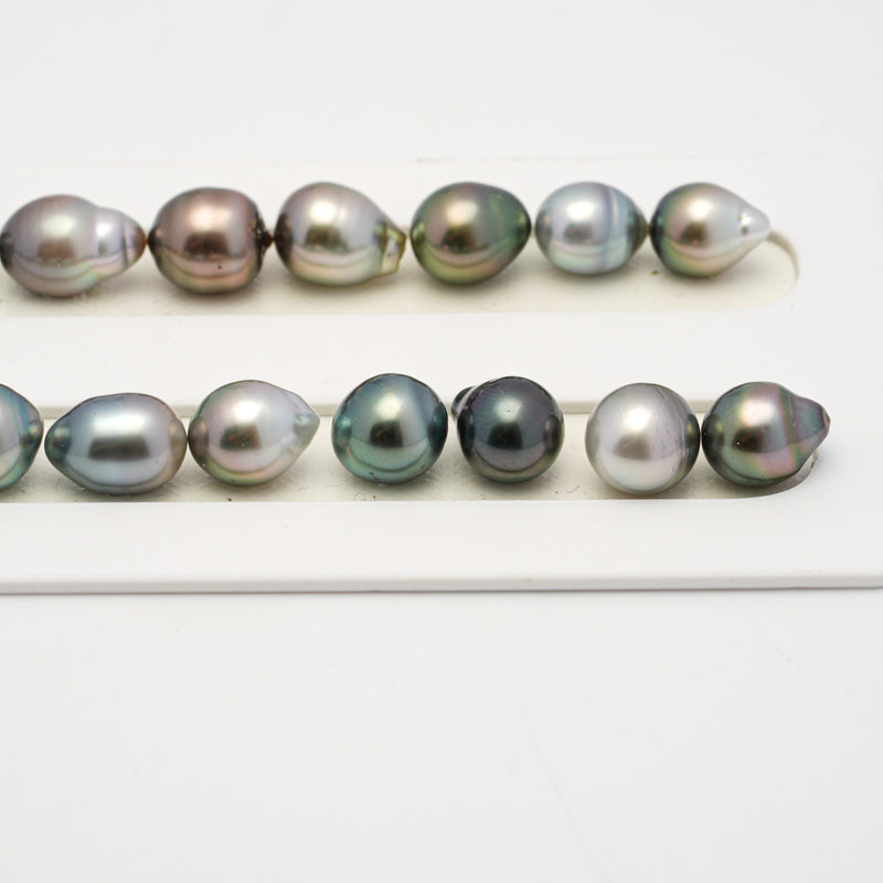 36pcs Multicolor 8-11mm - SB AAA/AA Quality Tahitian Pearl Necklace NL1503