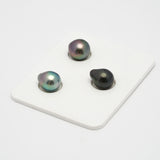 3pcs Multicolor 8.8-9.7mm - SB AAA Quality Tahitian Pearl Trio Set ER1264 TH1