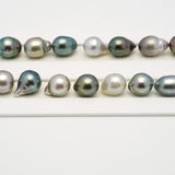 36pcs Multicolor 8-11mm - SB AAA/AA Quality Tahitian Pearl Necklace NL1503