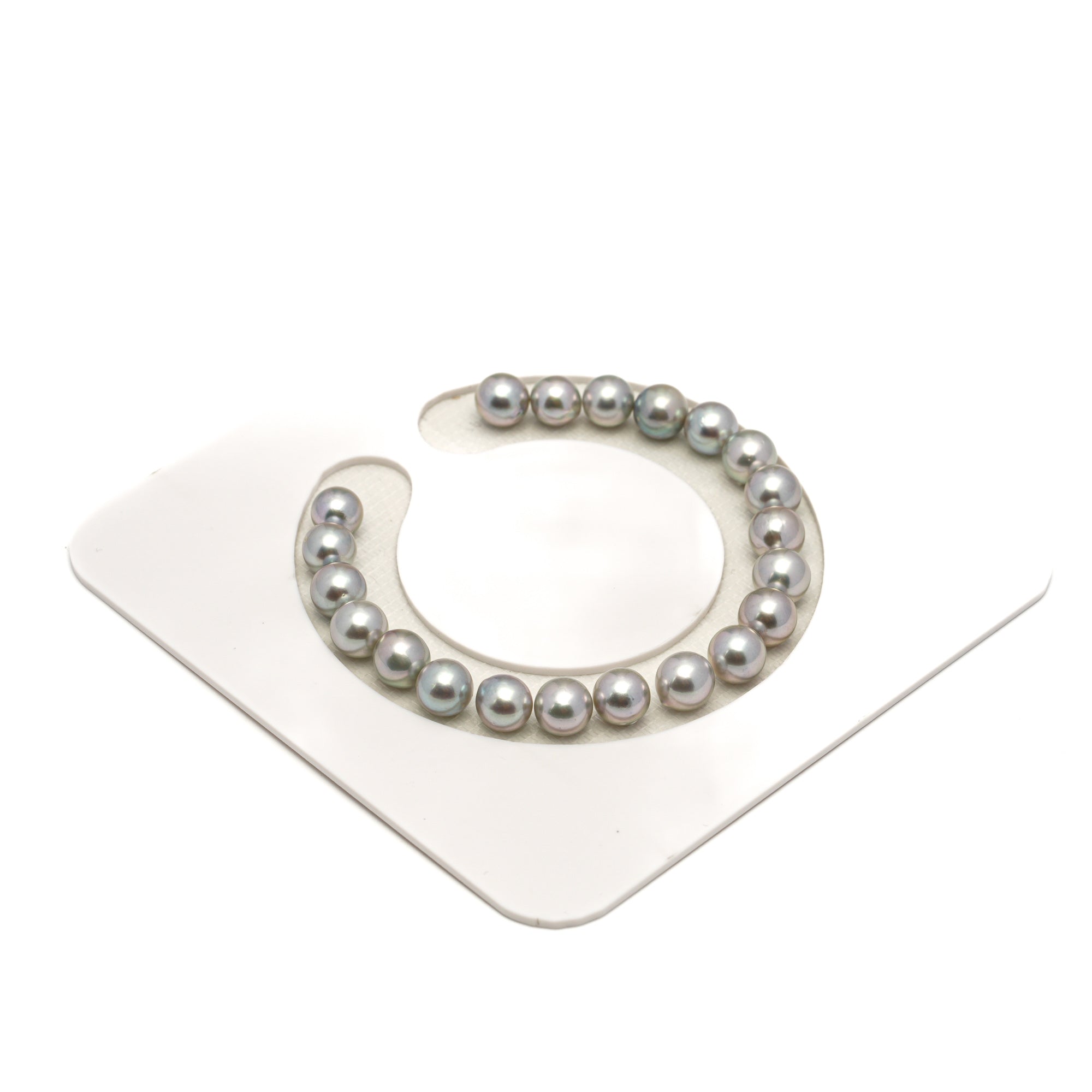 21pcs Akoya Pearl Light 7.2-7.8mm - SR/NR AA Quality Bracelet AKBR2413 CMA1