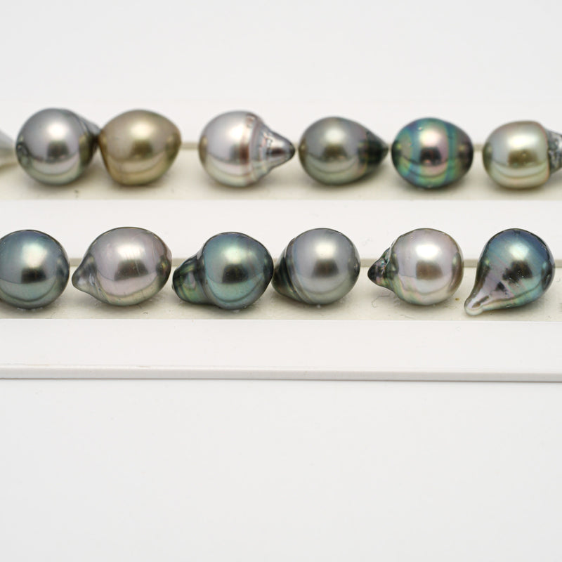 36pcs Multicolor 8-11mm - SB AAA/AA Quality Tahitian Pearl Necklace NL1503