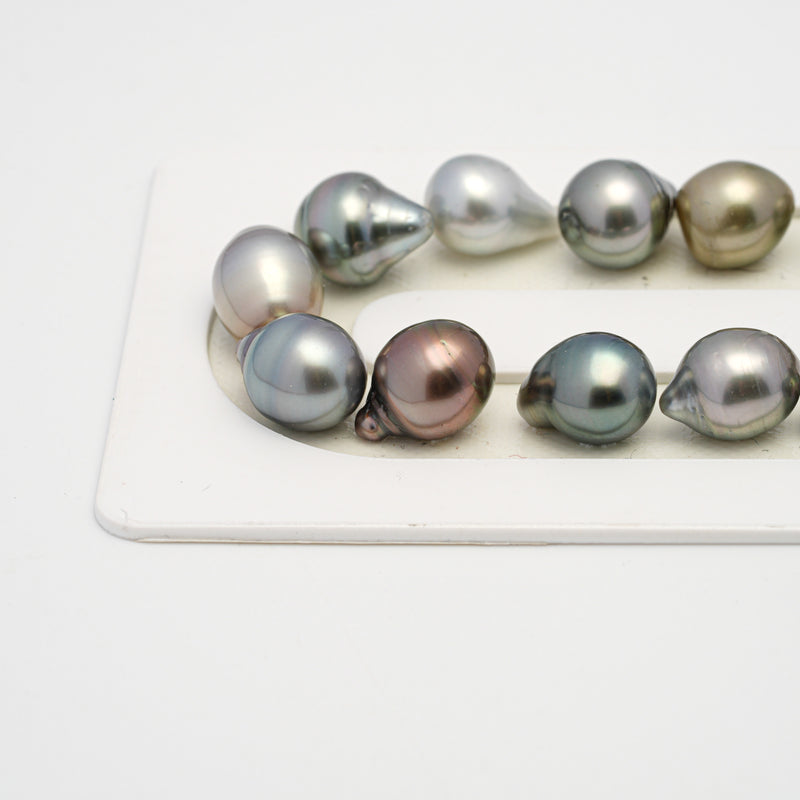 36pcs Multicolor 8-11mm - SB AAA/AA Quality Tahitian Pearl Necklace NL1503