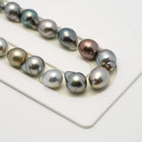 36pcs Multicolor 8-11mm - SB AAA/AA Quality Tahitian Pearl Necklace NL1503