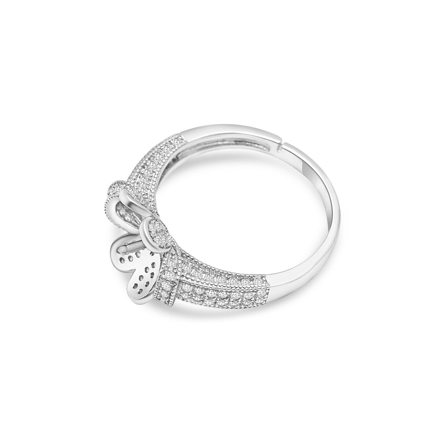 Adjustable Ring 925 Silver for pearl SC262