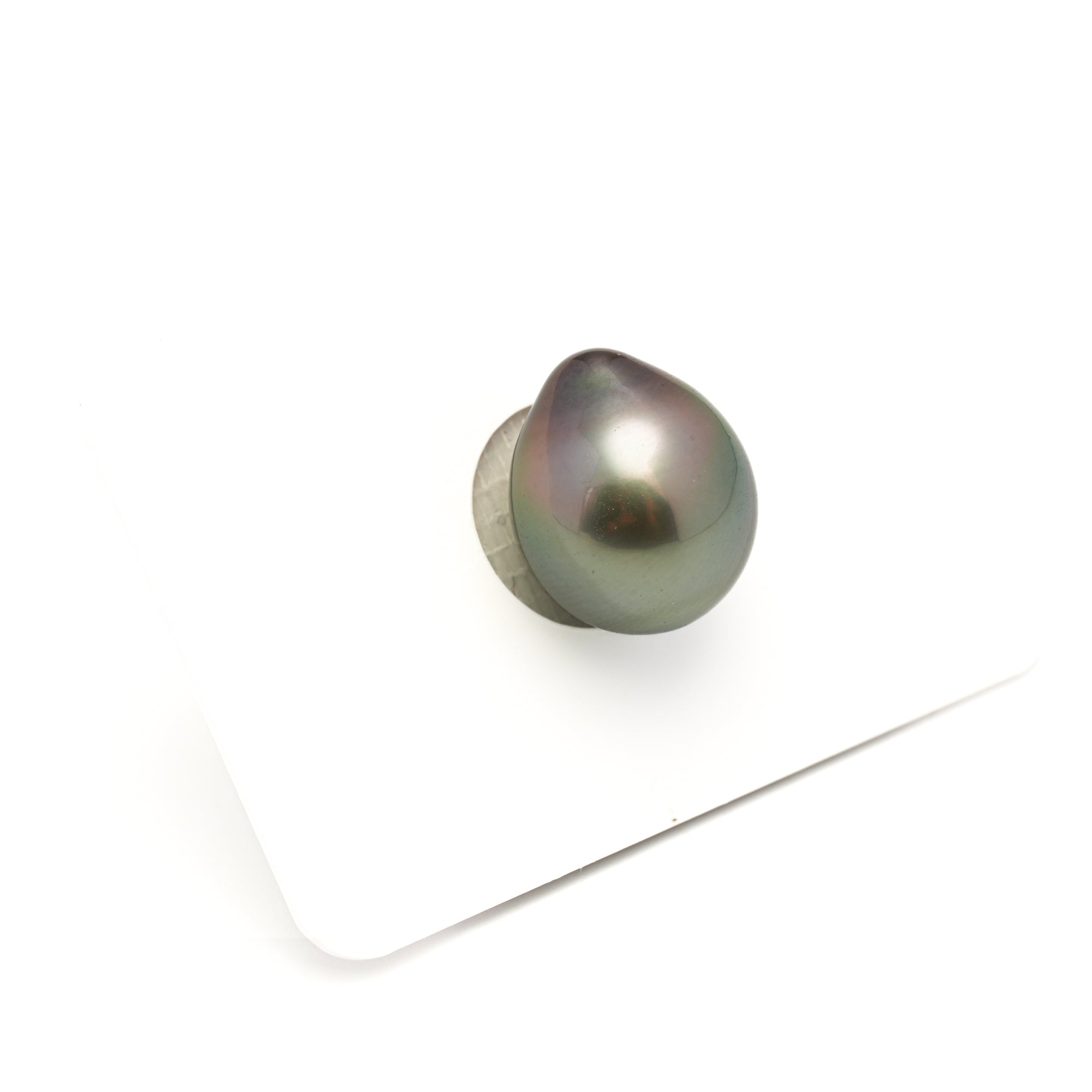 1pcs Green 12.6mm - DROP TOP Quality Tahitian Pearl Single LP2443 LP1