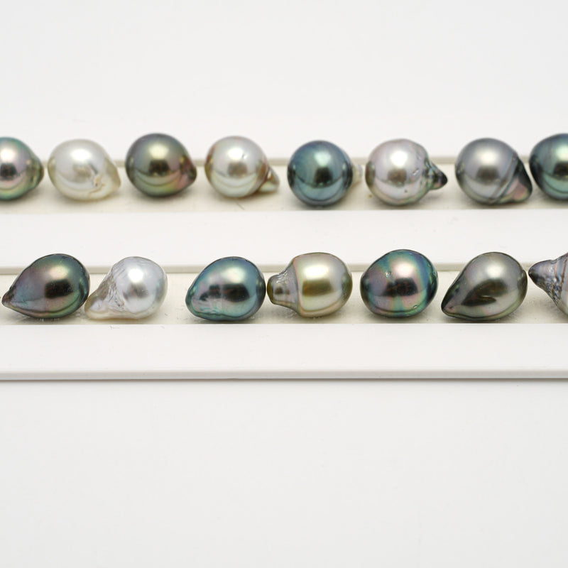 36pcs Multicolor 8-11mm - SB AAA/AA Quality Tahitian Pearl Necklace NL1503