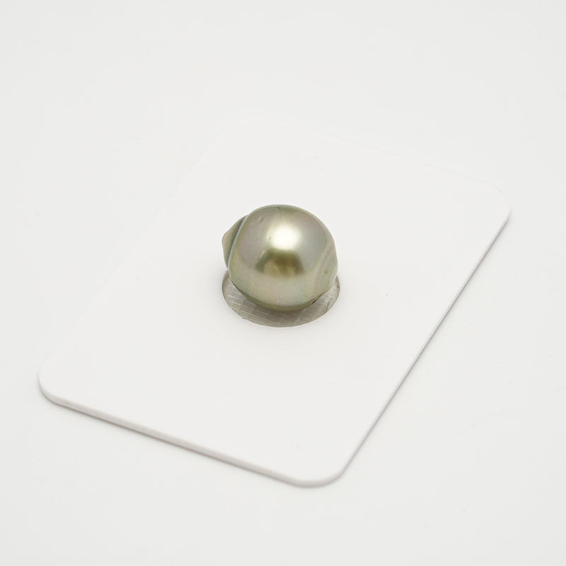 1pcs Golden Green 11mm - SB AAA/AA Quality Tahitian Pearl Single LP2041 OR7