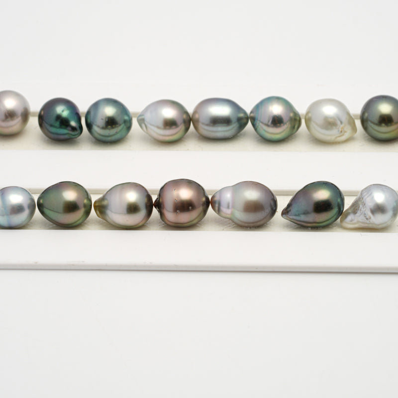 36pcs Multicolor 8-11mm - SB AAA/AA Quality Tahitian Pearl Necklace NL1503