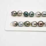 36pcs Multicolor 8-11mm - SB AAA/AA Quality Tahitian Pearl Necklace NL1503