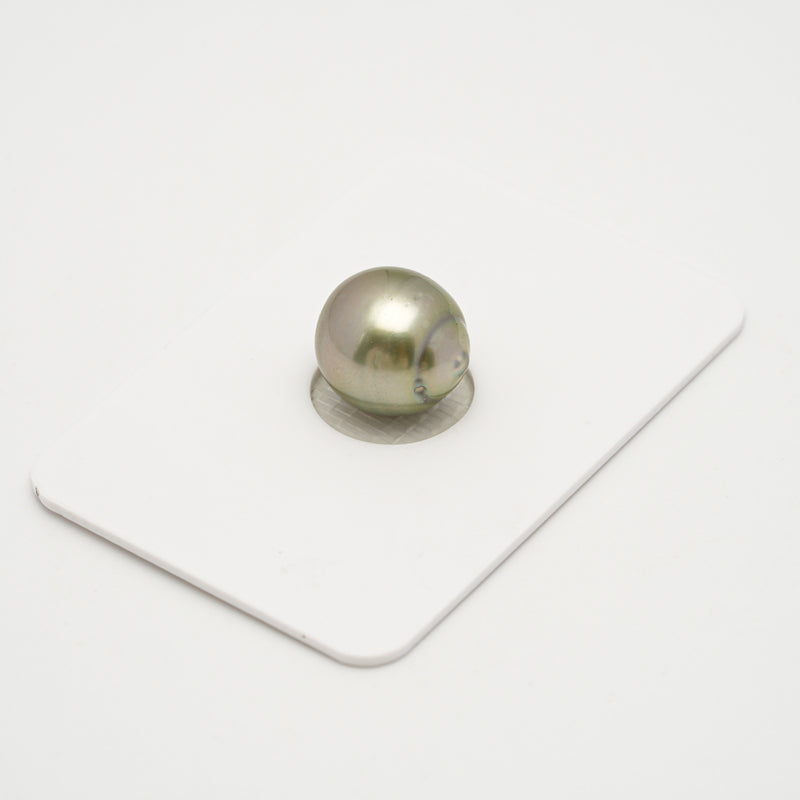 1pcs Golden Green 11mm - SB AAA/AA Quality Tahitian Pearl Single LP2041 OR7