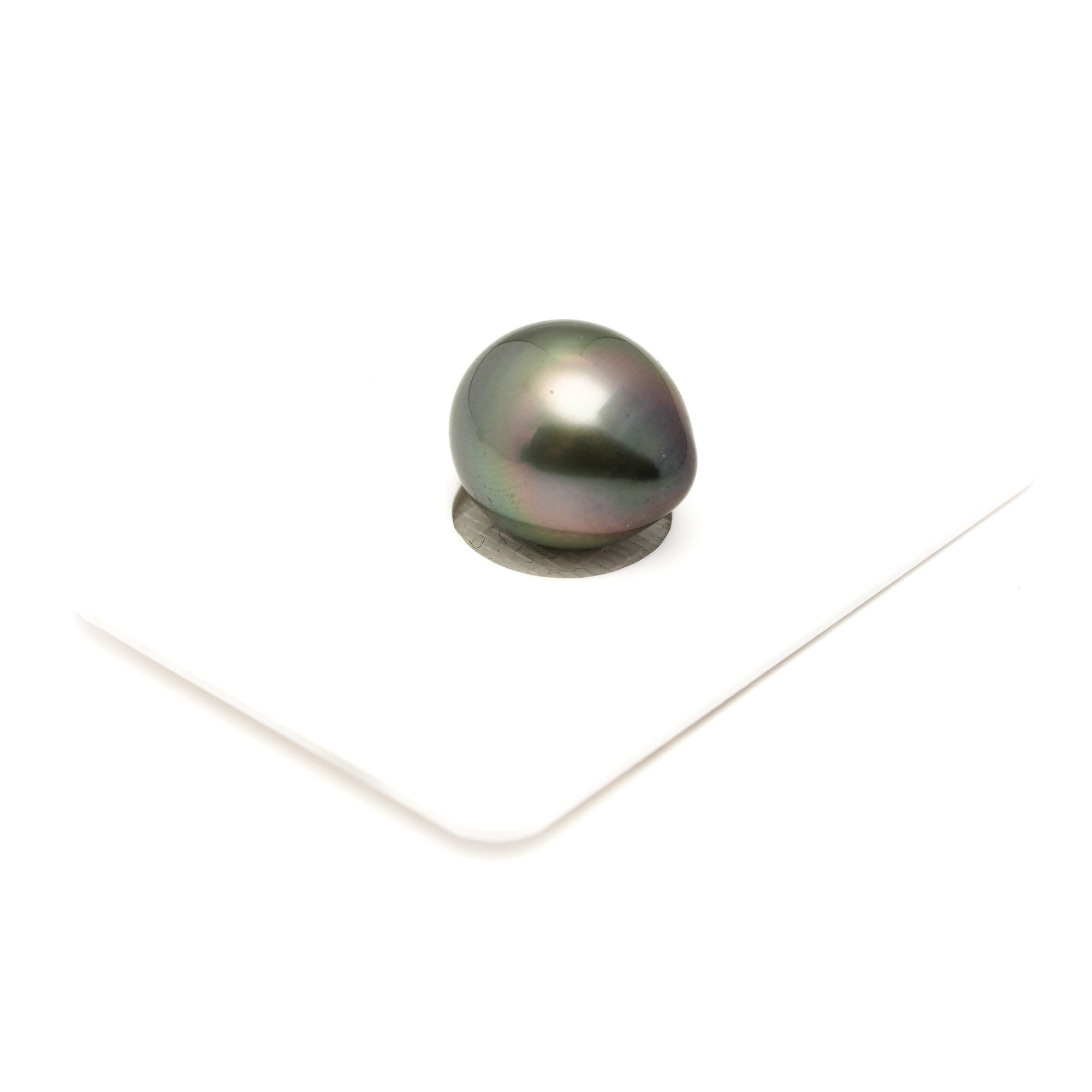 1pcs Green 12.6mm - DROP TOP Quality Tahitian Pearl Single LP2443 LP1