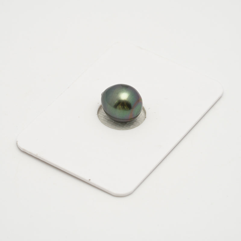 1pcs Blue Green 9.7mm - SB AAA Quality Tahitian Pearl Single LP2006 THMIX1