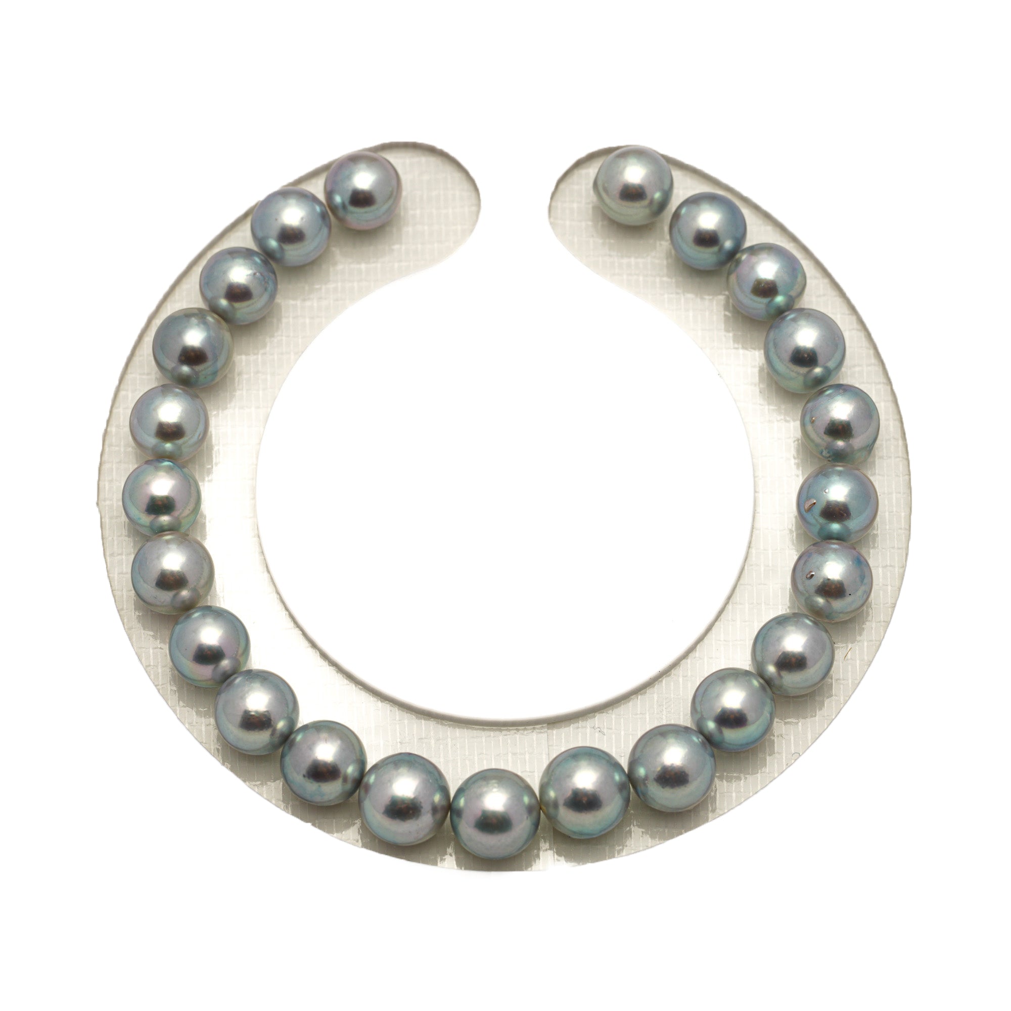 23pcs Akoya Pearl "High Luster" Silver Blue 7-7.8mm - SR/NR AA/AAA Quality Bracelet AKBR2415 CMA1